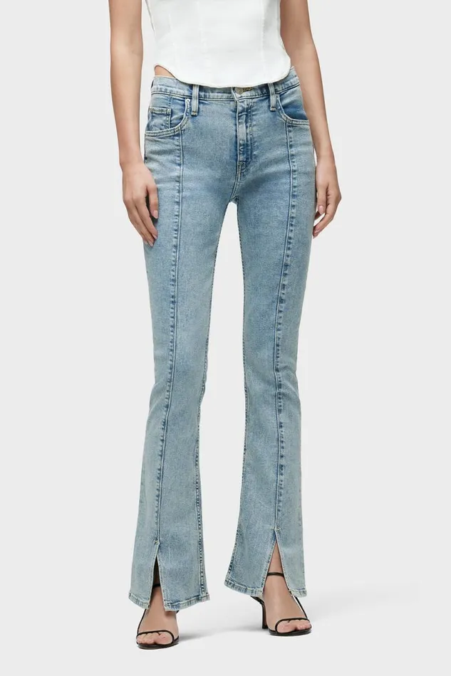 Bootcut Women Hudson Jeans Barbara HighRise Baby Bootcut Jean W Slit Hem Caliber