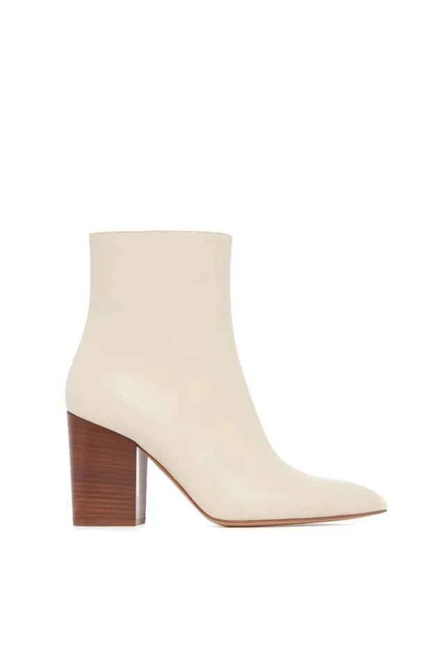 Boots Women Gabriela Hearst Rio Ankle Boot In Cream Leather