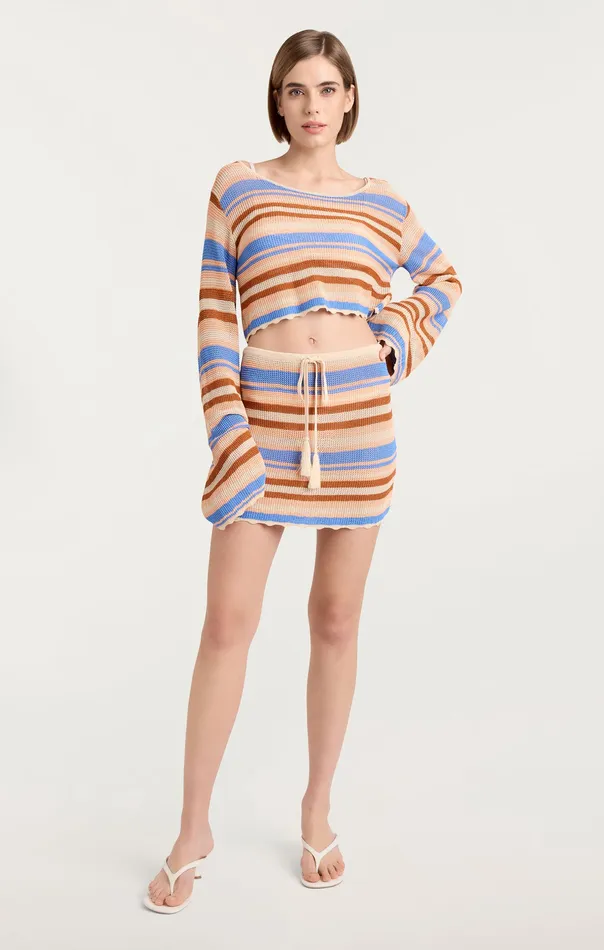 Bottoms Ari Skirt Natural Multi Cinq Sept Women
