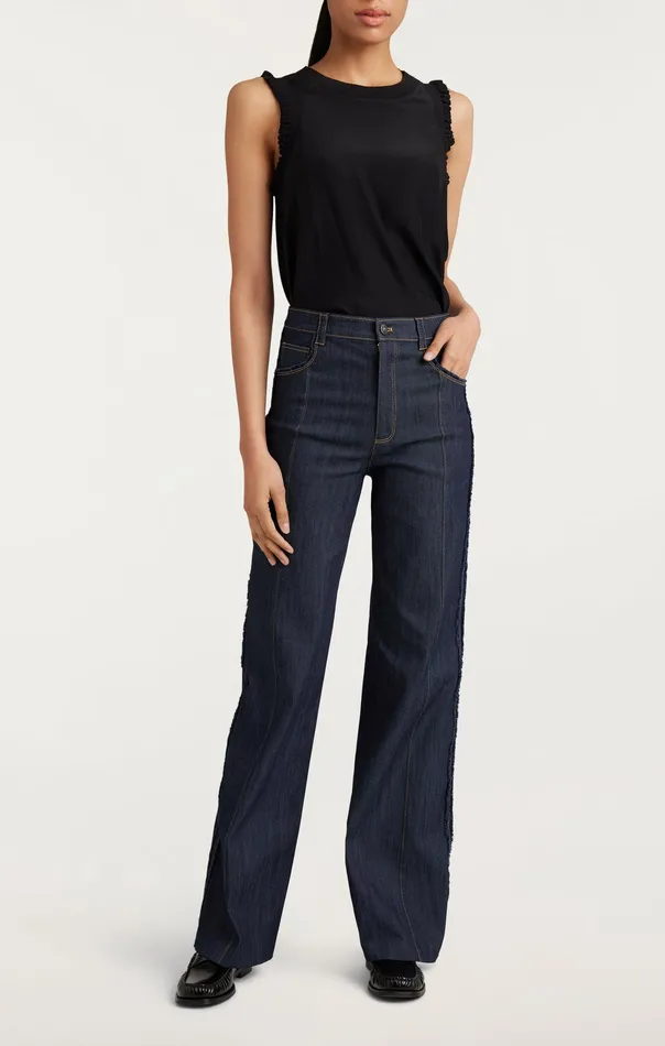 Bottoms Cinq Sept Women Francine Pant Indigo