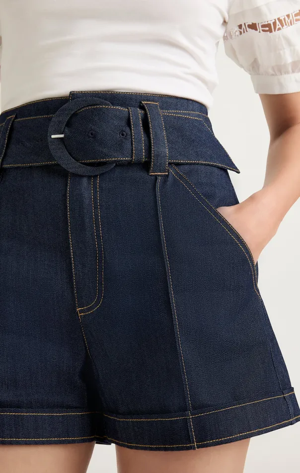 Bottoms Denim Aldi Short Indigo 8211 Cinq Sept Women
