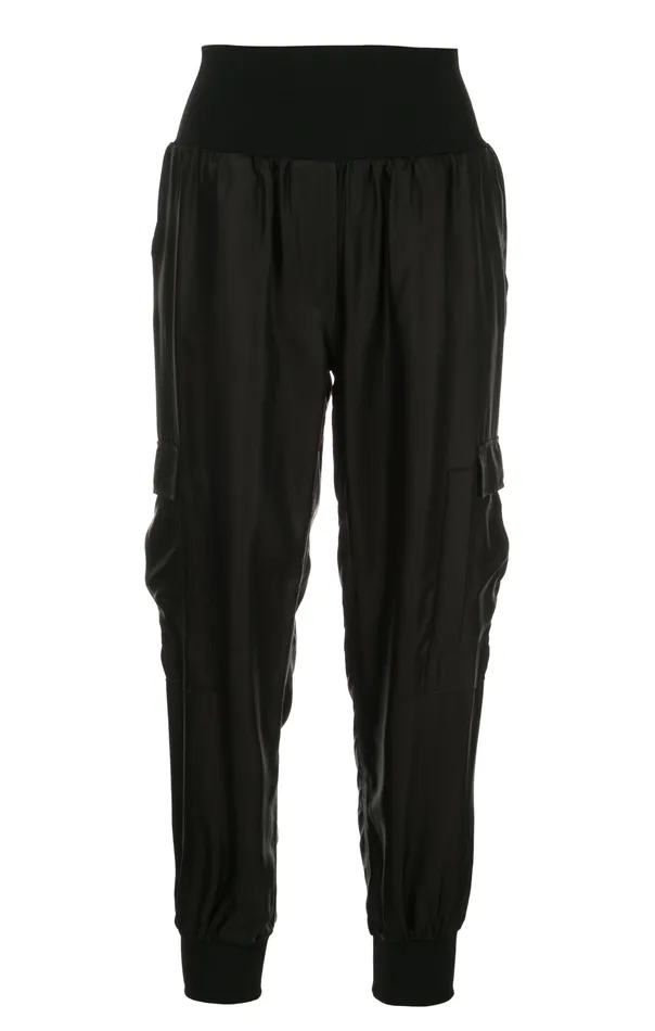 Bottoms GILES PANT in Black Cupro Black 8211 Cinq Sept Women