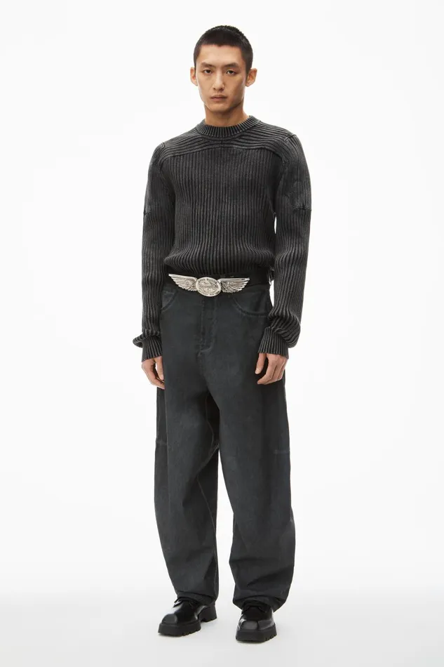 Bottoms Men Alexander Wang Engineered 5 Pocket Pant In Cotton