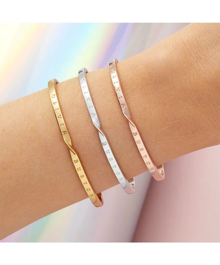 Bracelets Women Silver Twist Bangle Olivia Burton Bracelets Women Silver Twist Bangle Olivia Burton