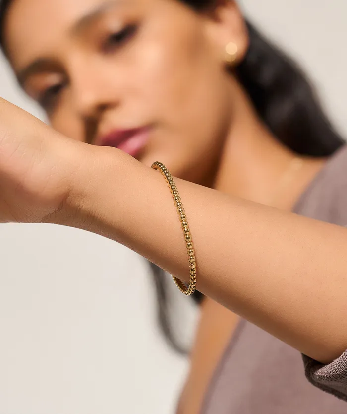 Bracelets Women Vintage Bead Gold Hinged Bracelet Olivia Burton