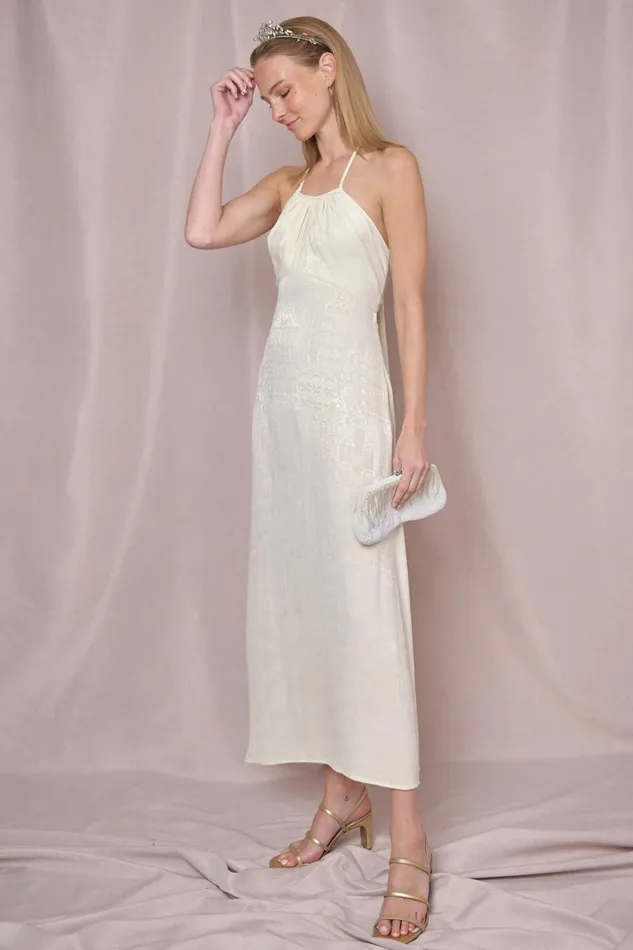 Bridal Party Women RIXO Marilyn Town House Jacquard Antique White Bridal Party Women RIXO Marilyn Town House Jacquard Antique White