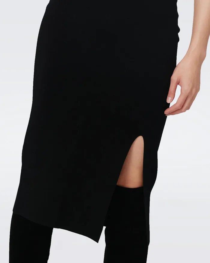 Calandre Knit Skirt Black Women DVF Skirts Calandre Knit Skirt Black Women DVF Skirts