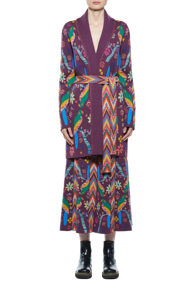 Cardigans Women Gabriela Hearst Margot Knit Cardigan In Multi Merino Wool