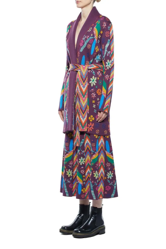 Cardigans Women Gabriela Hearst Margot Knit Cardigan In Multi Merino Wool