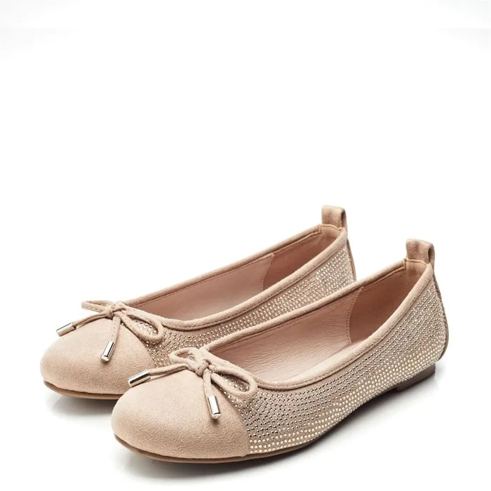 Casual Shoes Women Moda In Pelle Frieda Taupe Alcantara