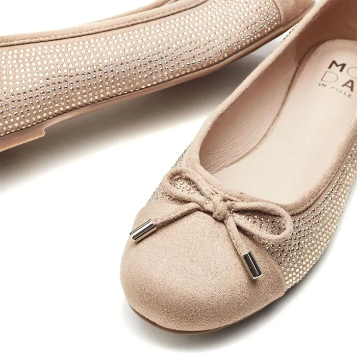 Casual Shoes Women Moda In Pelle Frieda Taupe Alcantara