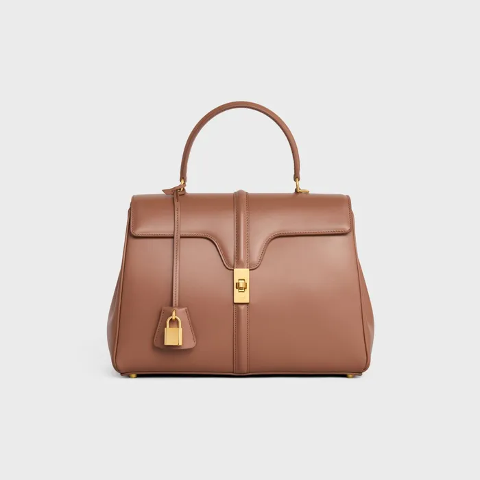 Celine 16 Classique 16 Bag In Satinated Calfskin 8211 Bronze 8211 Women
