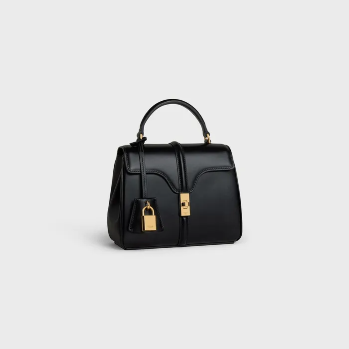 Celine 16 MINI 16 In Satinated Calfskin 8211 Black 8211 Women Celine 16 MINI 16 In Satinated Calfskin 8211 Black 8211 Women