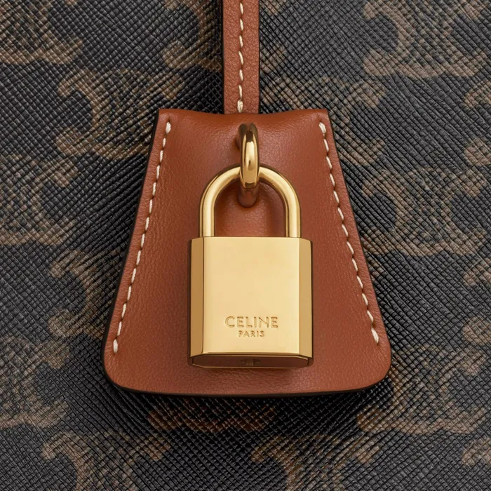 Celine Cabas HORIZONTAL CABAS In Triomphe Canvas And Calfskin 8211 Tan 8211 Women Celine Cabas HORIZONTAL CABAS In Triomphe Canvas And Calfskin 8211 Tan 8211 Women