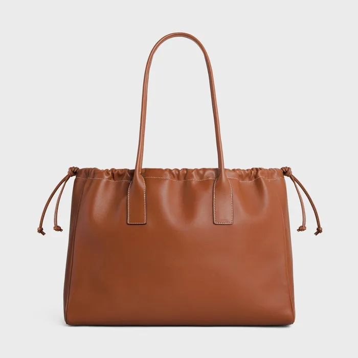 Celine Cuir Triomphe Cabas Drawstring Cuir Triomphe In Smooth Calfskin 8211 Tan 8211 Women Celine Cuir Triomphe Cabas Drawstring Cuir Triomphe In Smooth Calfskin 8211 Tan 8211 Women