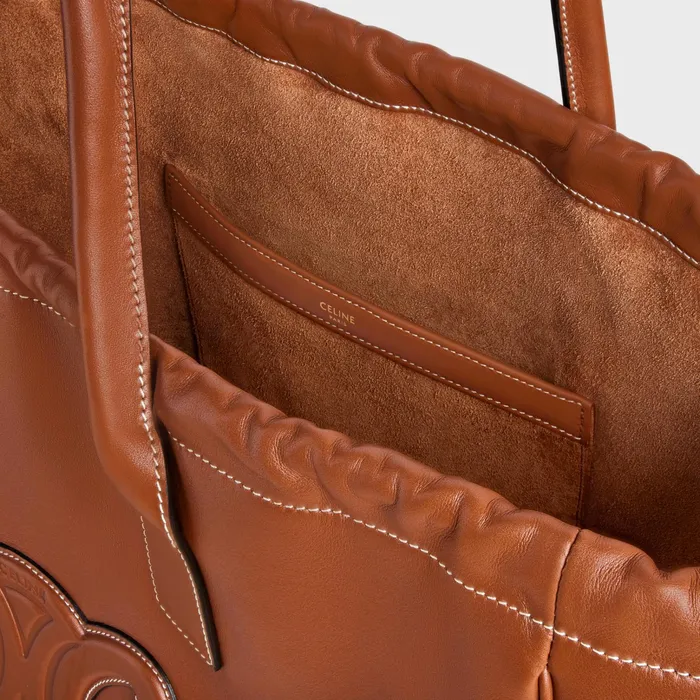 Celine Cuir Triomphe Cabas Drawstring Cuir Triomphe In Smooth Calfskin 8211 Tan 8211 Women Celine Cuir Triomphe Cabas Drawstring Cuir Triomphe In Smooth Calfskin 8211 Tan 8211 Women