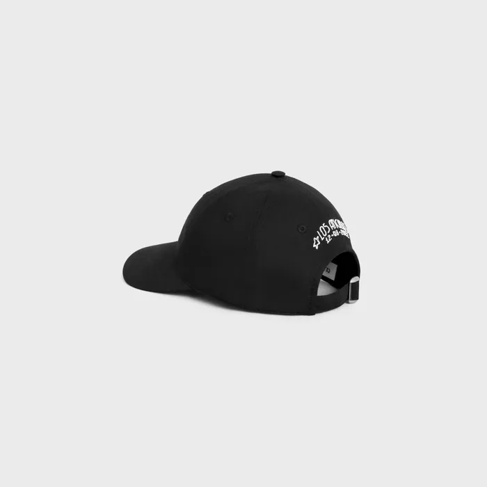 Celine Hats And Soft Accessories Celine Wiltern Baseball Cap In Cotton 8211 Black 8211 Men