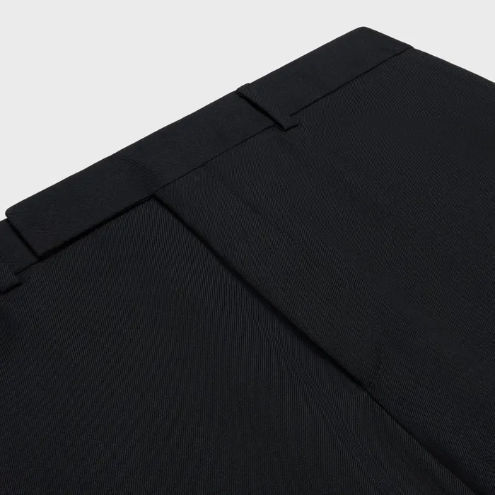 Celine Jackets and Trousers CLASSIC PANTS IN WOOL GABARDINE 8211 Black 8211 Men