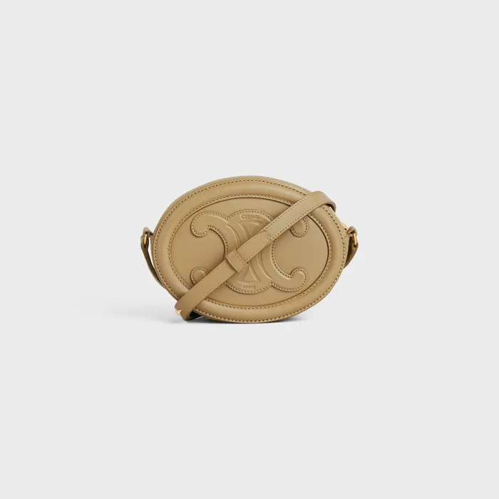 Celine Mini Bags CROSSBODY OVAL PURSE Cuir Triomphe In Smooth Calfskin 8211 Olive 8211 Women Celine Mini Bags CROSSBODY OVAL PURSE Cuir Triomphe In Smooth Calfskin 8211 Olive 8211 Women