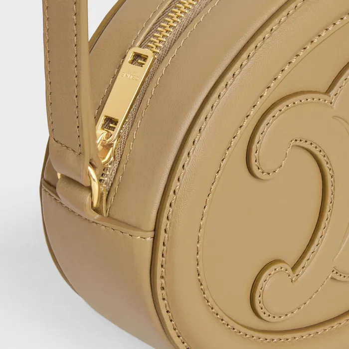 Celine Mini Bags CROSSBODY OVAL PURSE Cuir Triomphe In Smooth Calfskin 8211 Olive 8211 Women Celine Mini Bags CROSSBODY OVAL PURSE Cuir Triomphe In Smooth Calfskin 8211 Olive 8211 Women