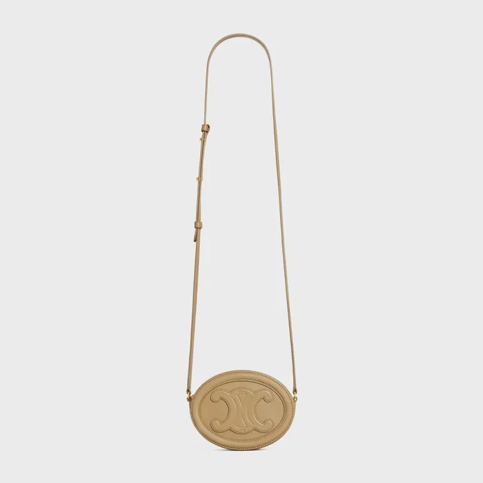 Celine Mini Bags CROSSBODY OVAL PURSE Cuir Triomphe In Smooth Calfskin 8211 Olive 8211 Women Celine Mini Bags CROSSBODY OVAL PURSE Cuir Triomphe In Smooth Calfskin 8211 Olive 8211 Women