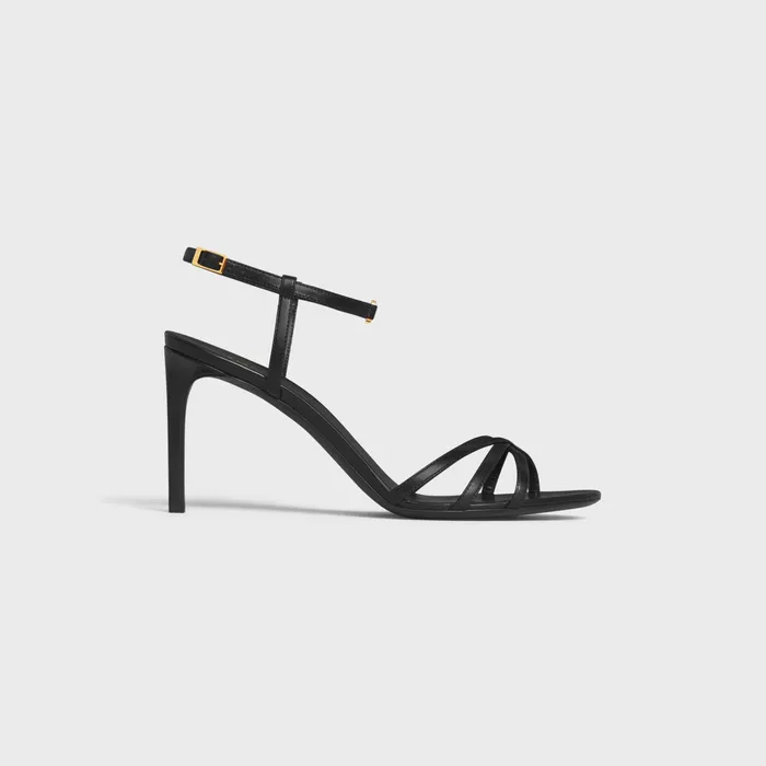 Celine Sandals CELINE SOIR In LAMBSKIN 8211 Black 8211 Women