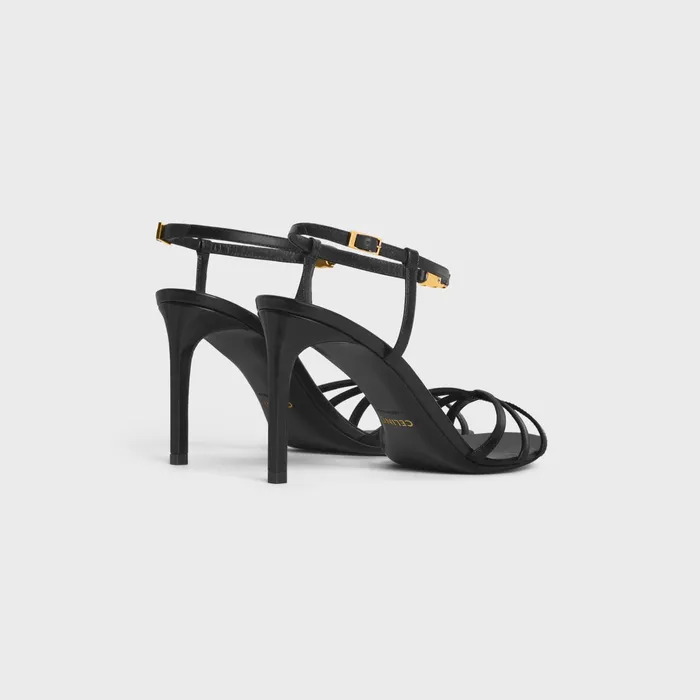 Celine Sandals CELINE SOIR In LAMBSKIN 8211 Black 8211 Women