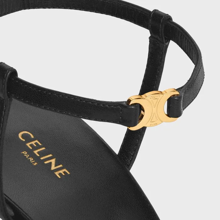 Celine Sandals CELINE SOIR In LAMBSKIN 8211 Black 8211 Women