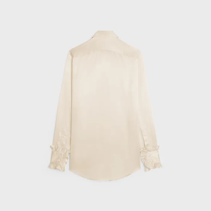 Celine Shirts And Tops Romy Shirt In Satin Silk 8211 Off White 8211 Women