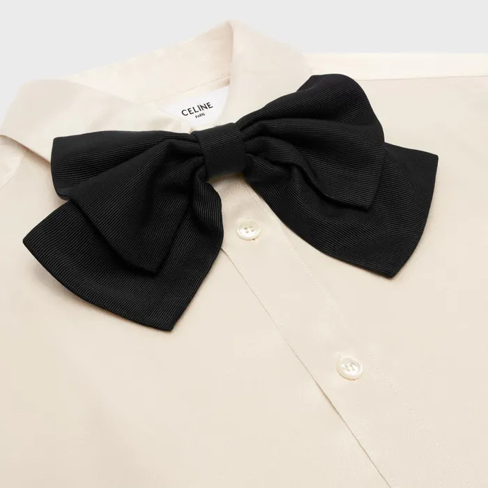 Celine Shirts And Tops Romy Shirt In Satin Silk 8211 Off White 8211 Women