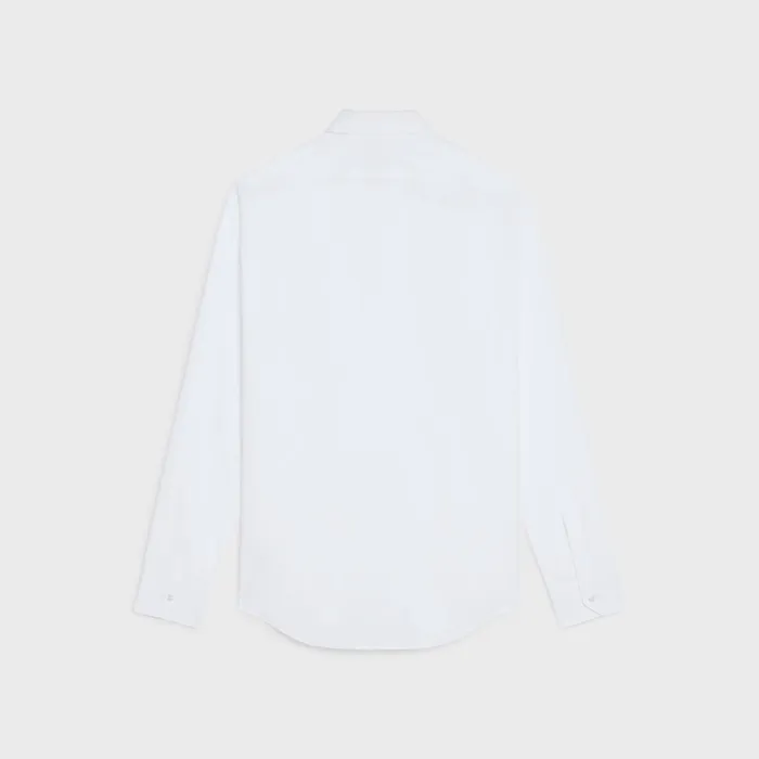 Celine Shirts LOOSE SHIRT IN COTTON POPLIN 8211 White 8211 Men