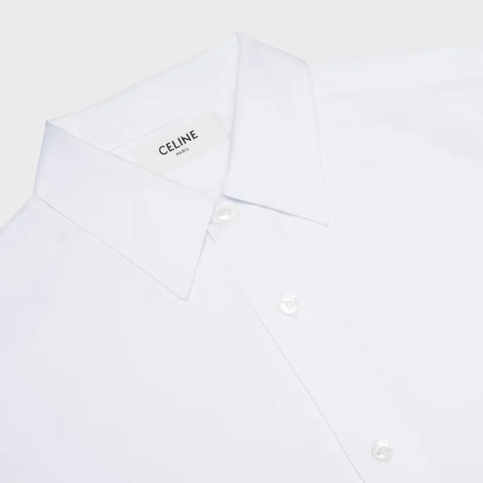 Celine Shirts LOOSE SHIRT IN COTTON POPLIN 8211 White 8211 Men