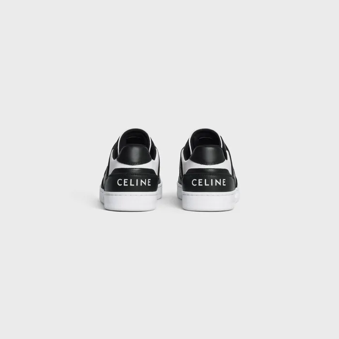 Celine Sneakers CT04 CELINE TRAINER LOW LACEUP SNEAKER In CALFSKIN 8211 White Black 8211 Men