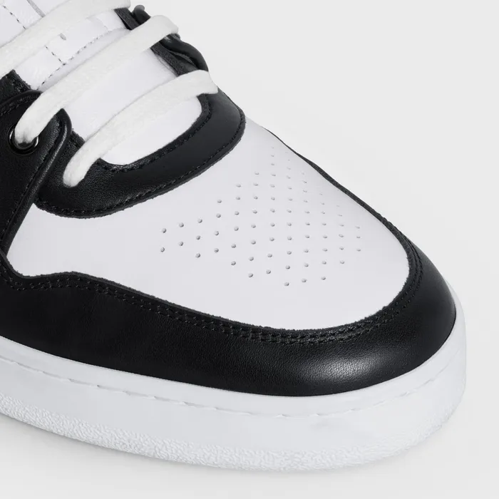 Celine Sneakers CT04 CELINE TRAINER LOW LACEUP SNEAKER In CALFSKIN 8211 White Black 8211 Men