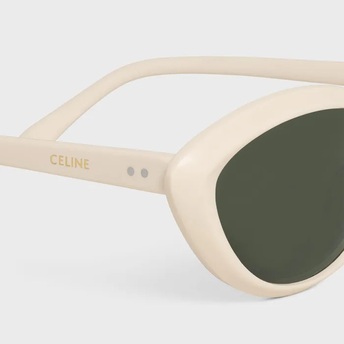 Celine Sunglasses Cat Eye S264 Sunglasses In Acetate 8211 Ivory 8211 Women