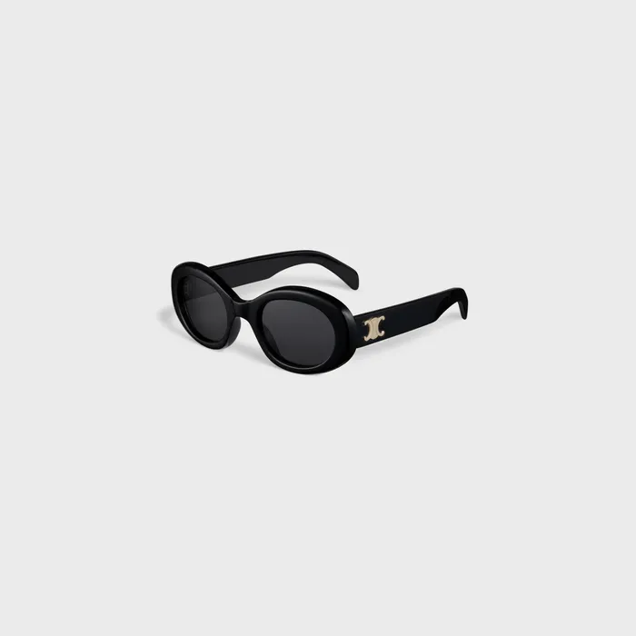 Celine Sunglasses Triomphe 01 Sunglasses In Acetate 8211 Black 8211 Women
