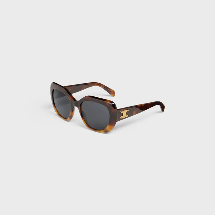 Celine Sunglasses Triomphe 06 Sunglasses In Acetate 8211 Gradient Havana 8211 Women