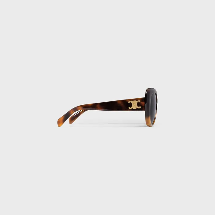 Celine Sunglasses Triomphe 06 Sunglasses In Acetate 8211 Gradient Havana 8211 Women