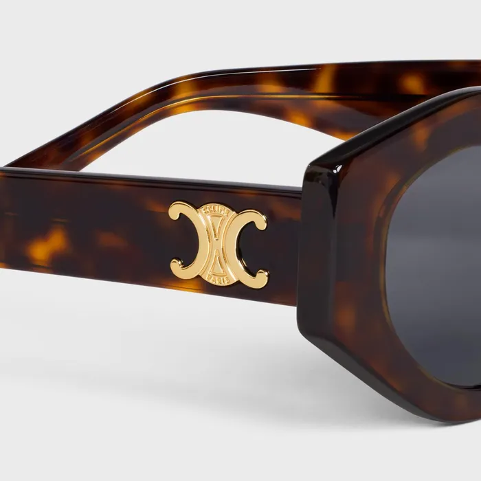 Celine Sunglasses Triomphe 08 Sunglasses In Acetate 8211 Red Havana 8211 Women