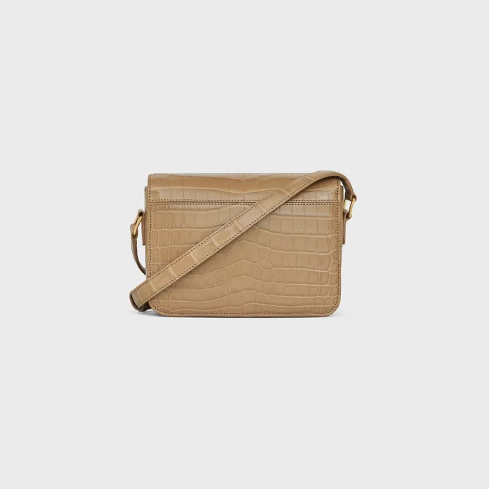 Celine Triomphe Teen Triomphe Bag In Niloticus Crocodile 8211 Milky Brown 8211 Women
