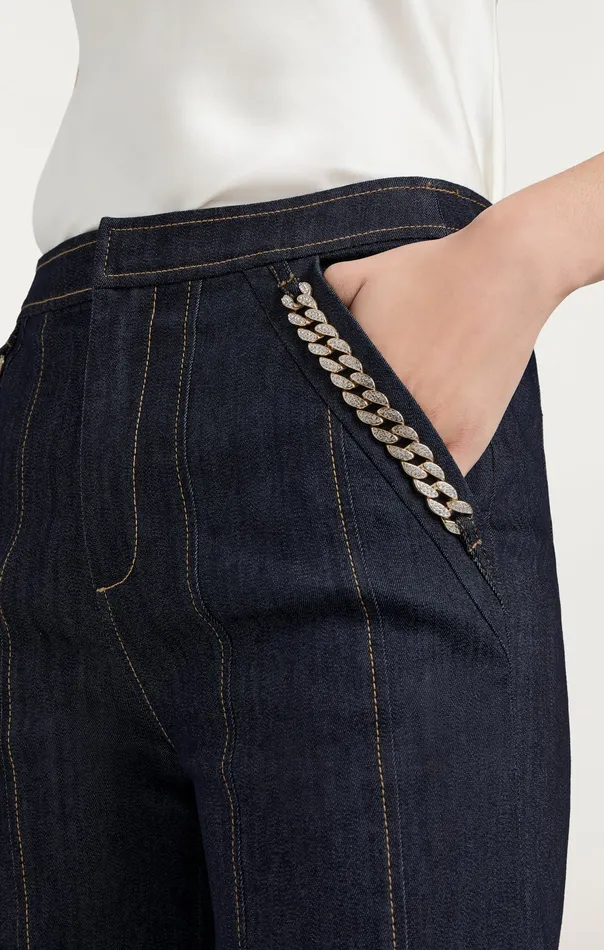 Chaya Pant Indigo Women Bottoms Cinq Sept