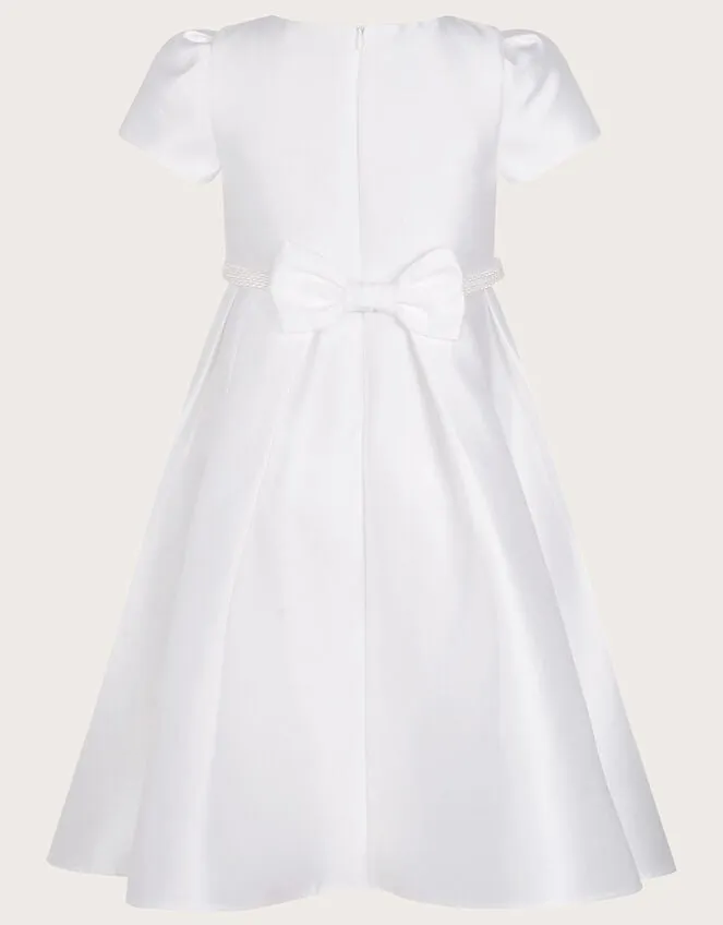 Children Henriette Pearl Belt Duchess Dress Ivory Monsoon Dresses