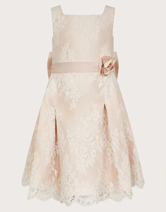 Children Valeria Lace Dress Pink Monsoon Dresses