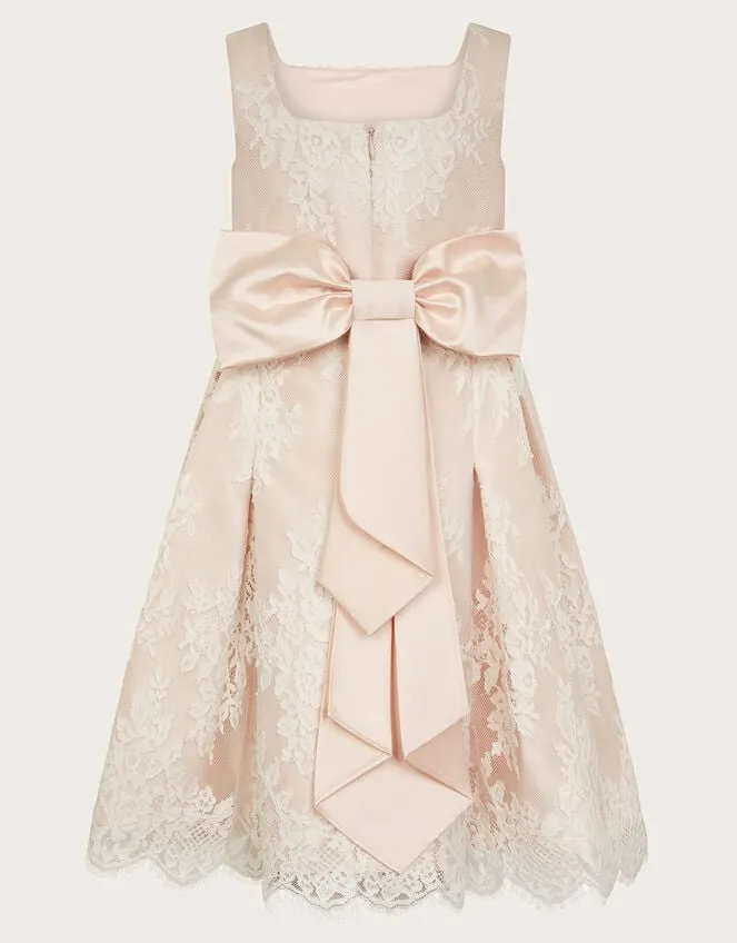 Children Valeria Lace Dress Pink Monsoon Dresses