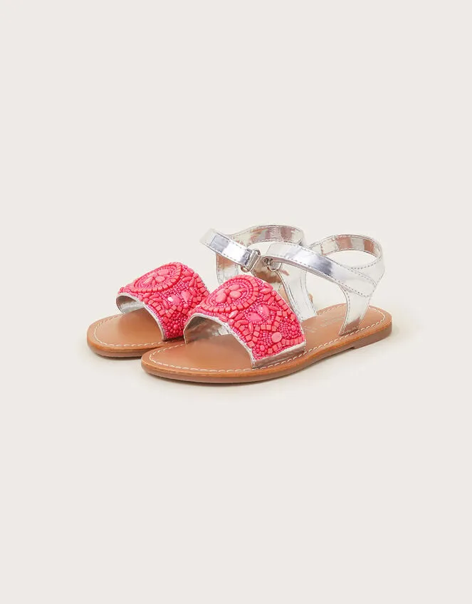 Children Vibrant Embellished Metallic Sandals Pink Monsoon Girls039 Shoes and Sandals