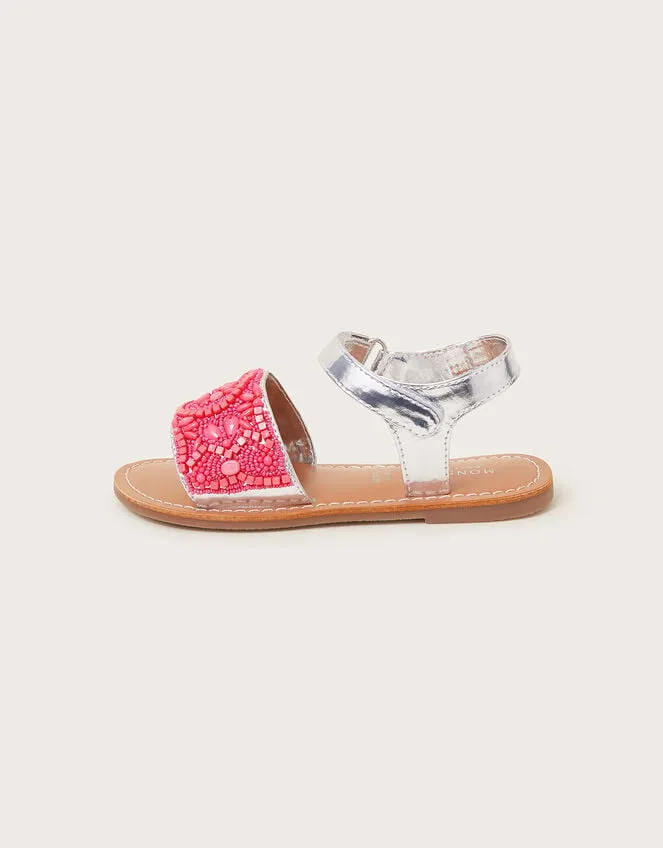 Children Vibrant Embellished Metallic Sandals Pink Monsoon Girls039 Shoes and Sandals