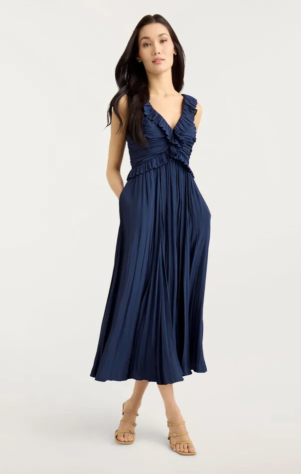 Cinq Sept Calloway Dress Navy Women Dresses