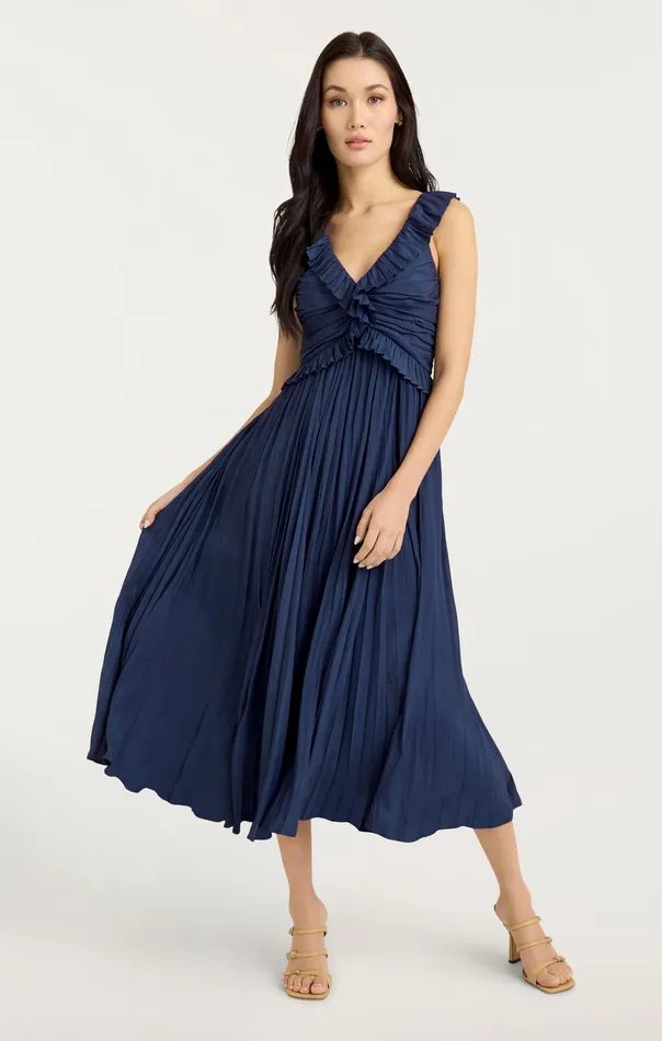 Cinq Sept Calloway Dress Navy Women Dresses