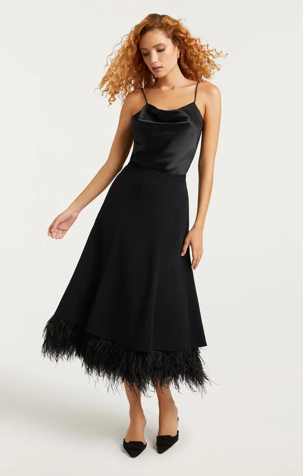 Cinq Sept Ryleigh Skirt Black Women Bottoms