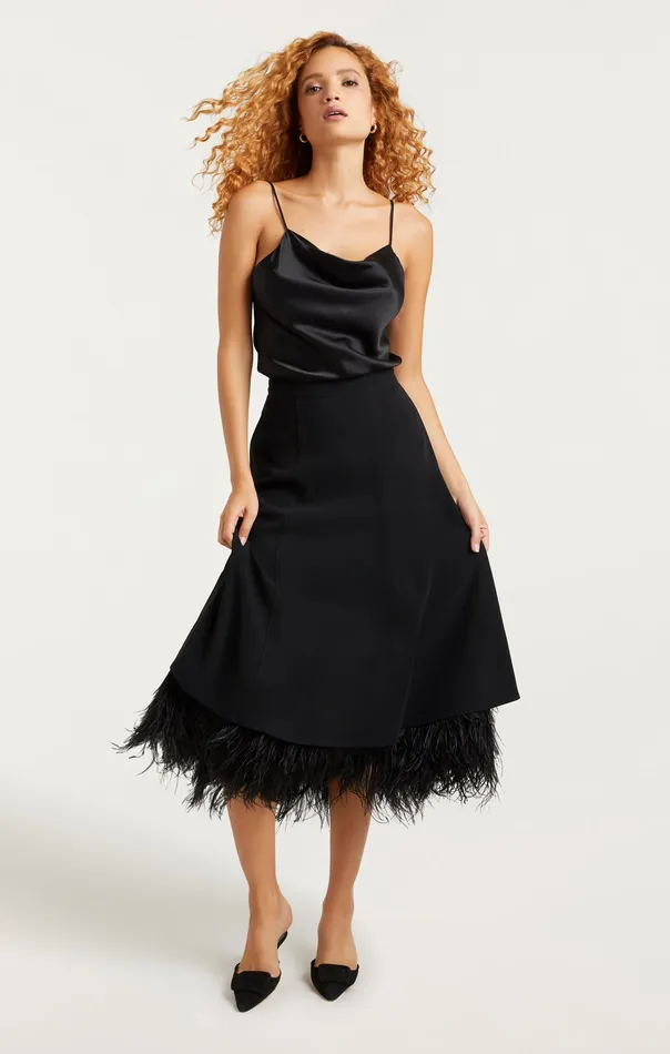Cinq Sept Ryleigh Skirt Black Women Bottoms